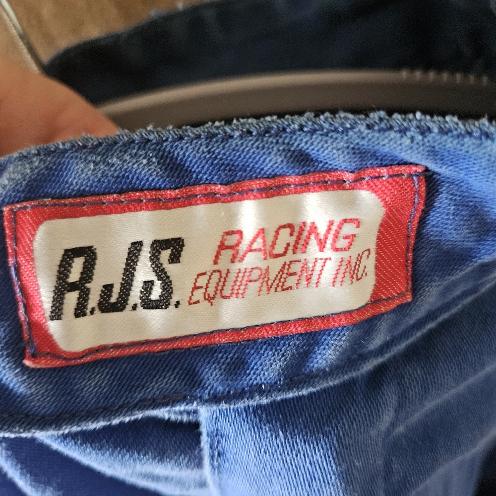 Vintage Racing Jacket with Patches - Blue Large CL0044 - Picture 5 of 9